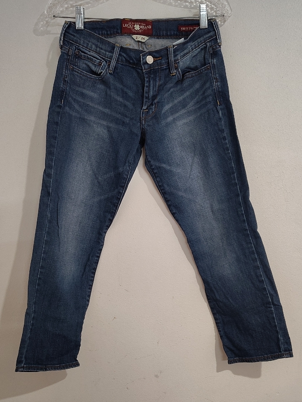Lucky Brand Women's Dark Blue Crop Jeans